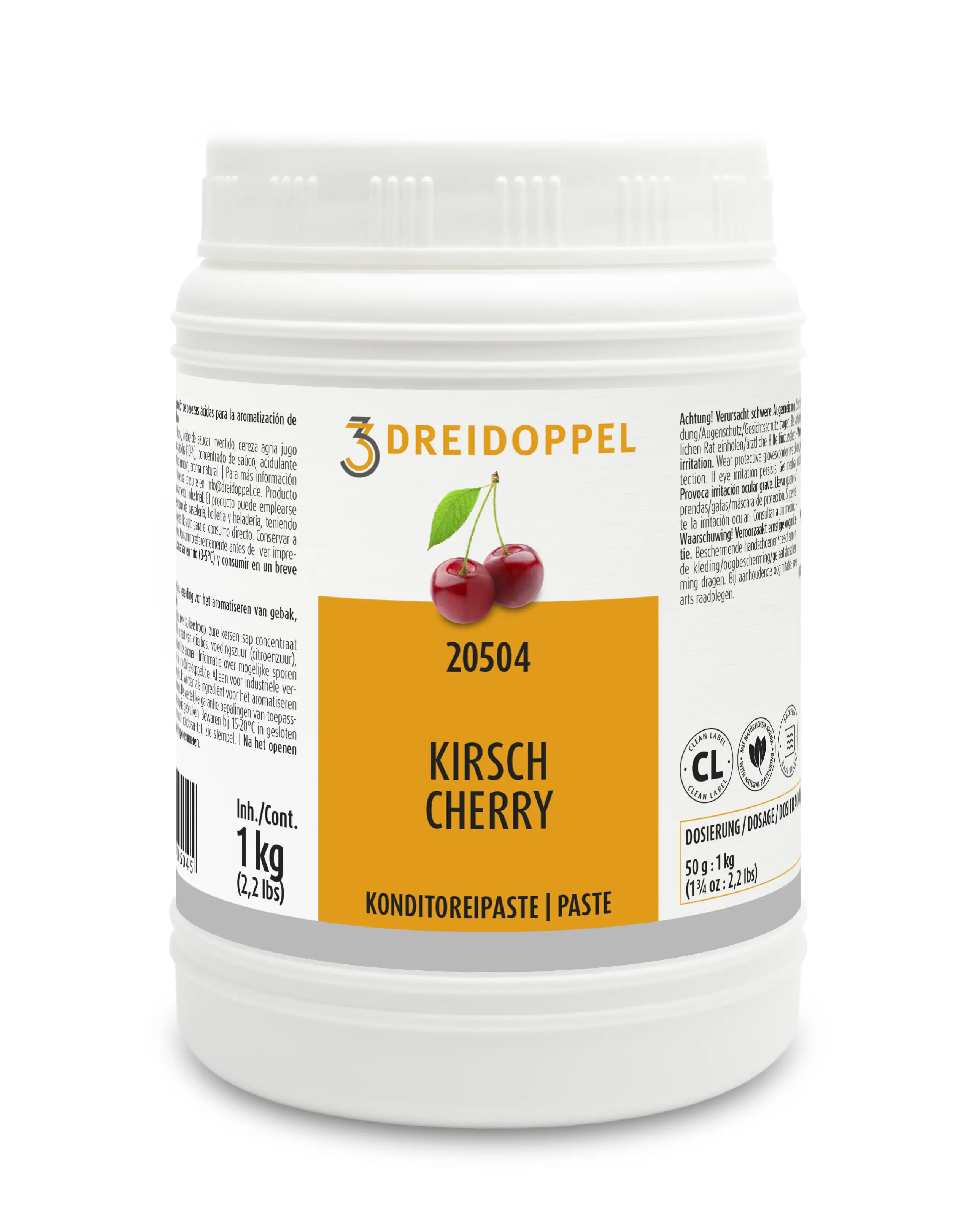 Dreidoppel Konditoreipaste Kirsche 1kg