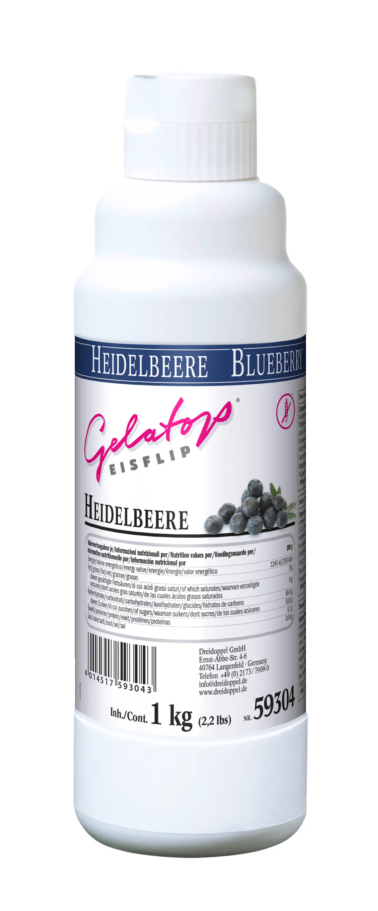 Dreidoppel Topping Heidelbeere 1kg