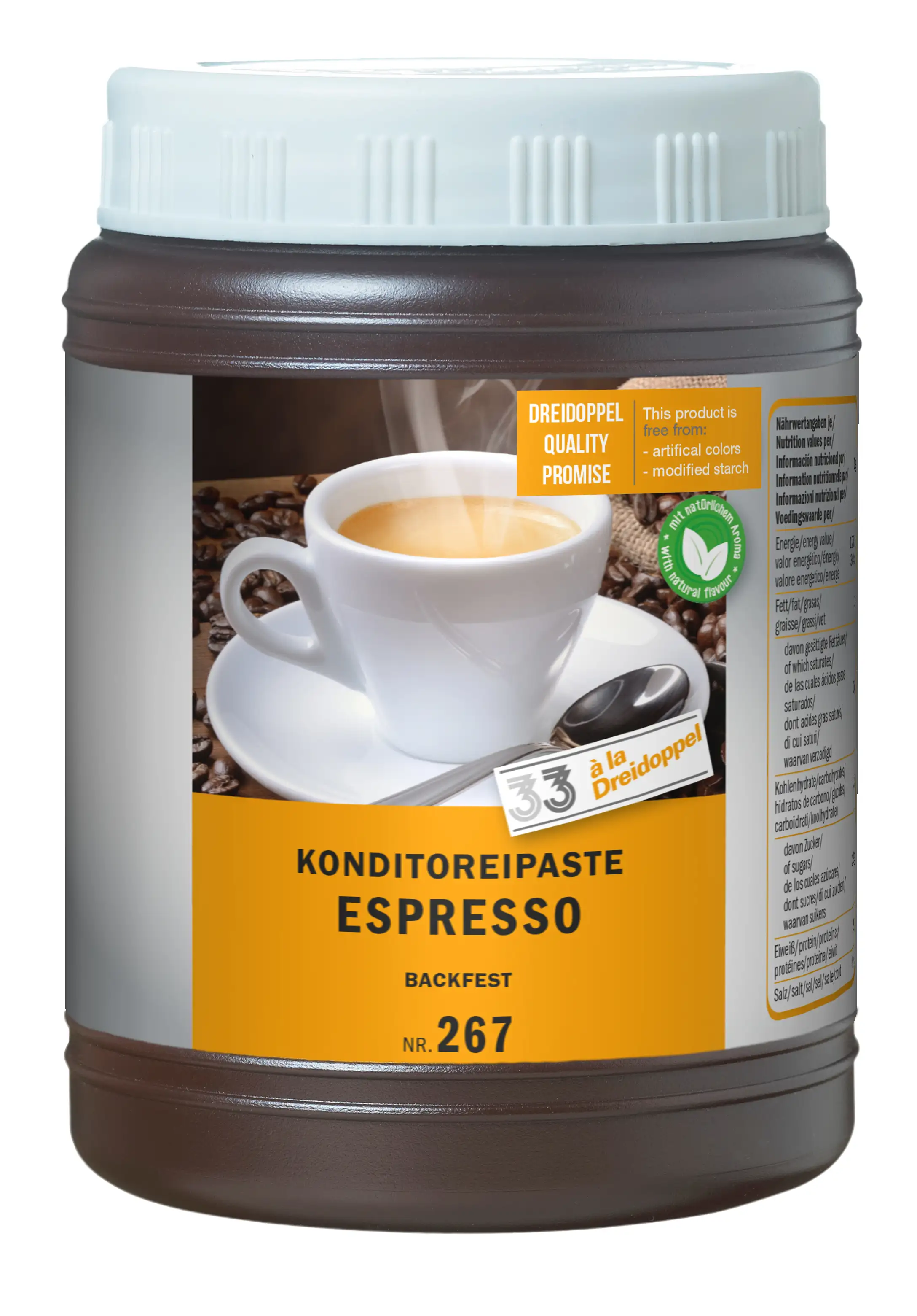 Dreidoppel Konditoreipaste Espresso 1kg