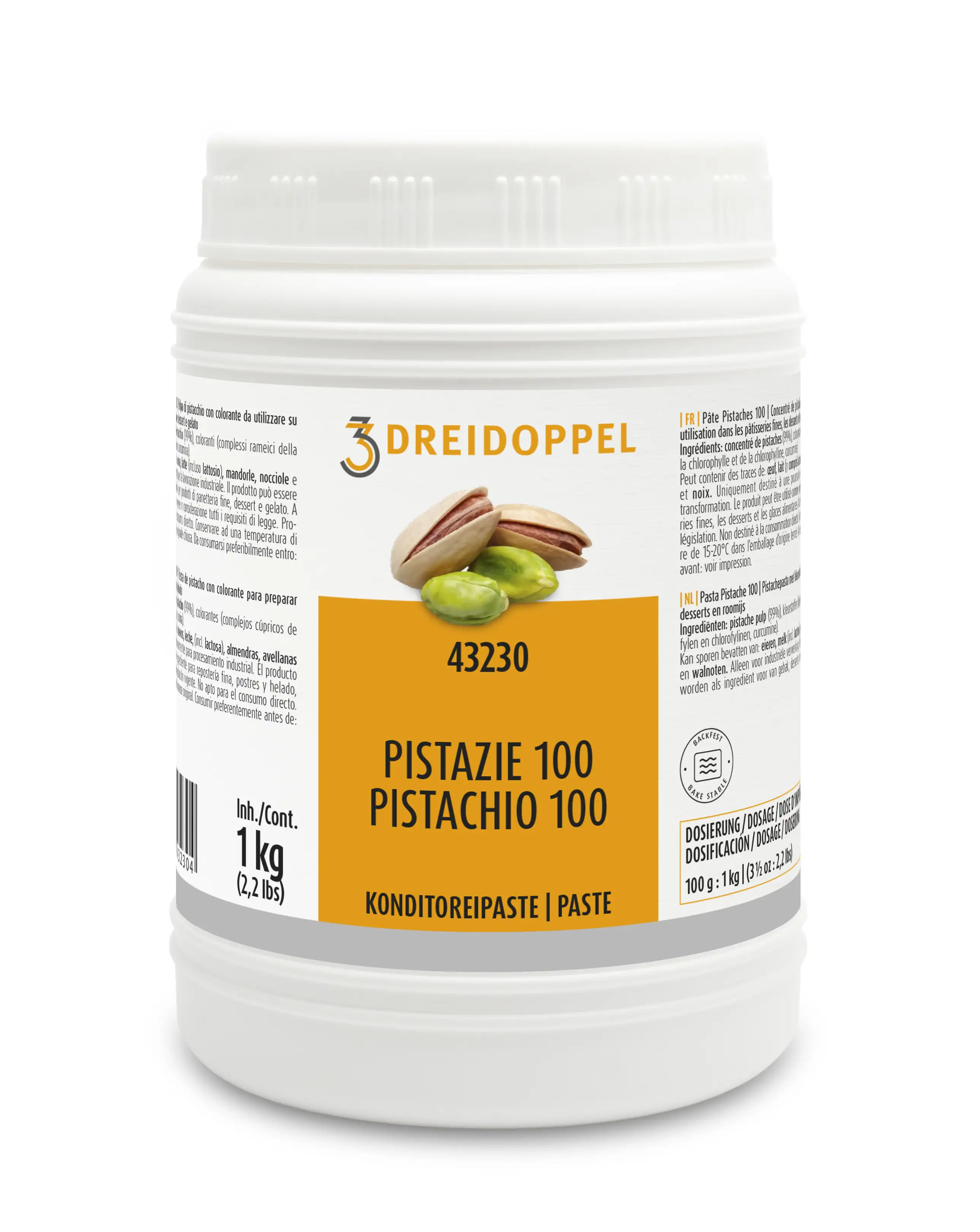 Dreidoppel Konditoreipaste Pistazie 100 1kg