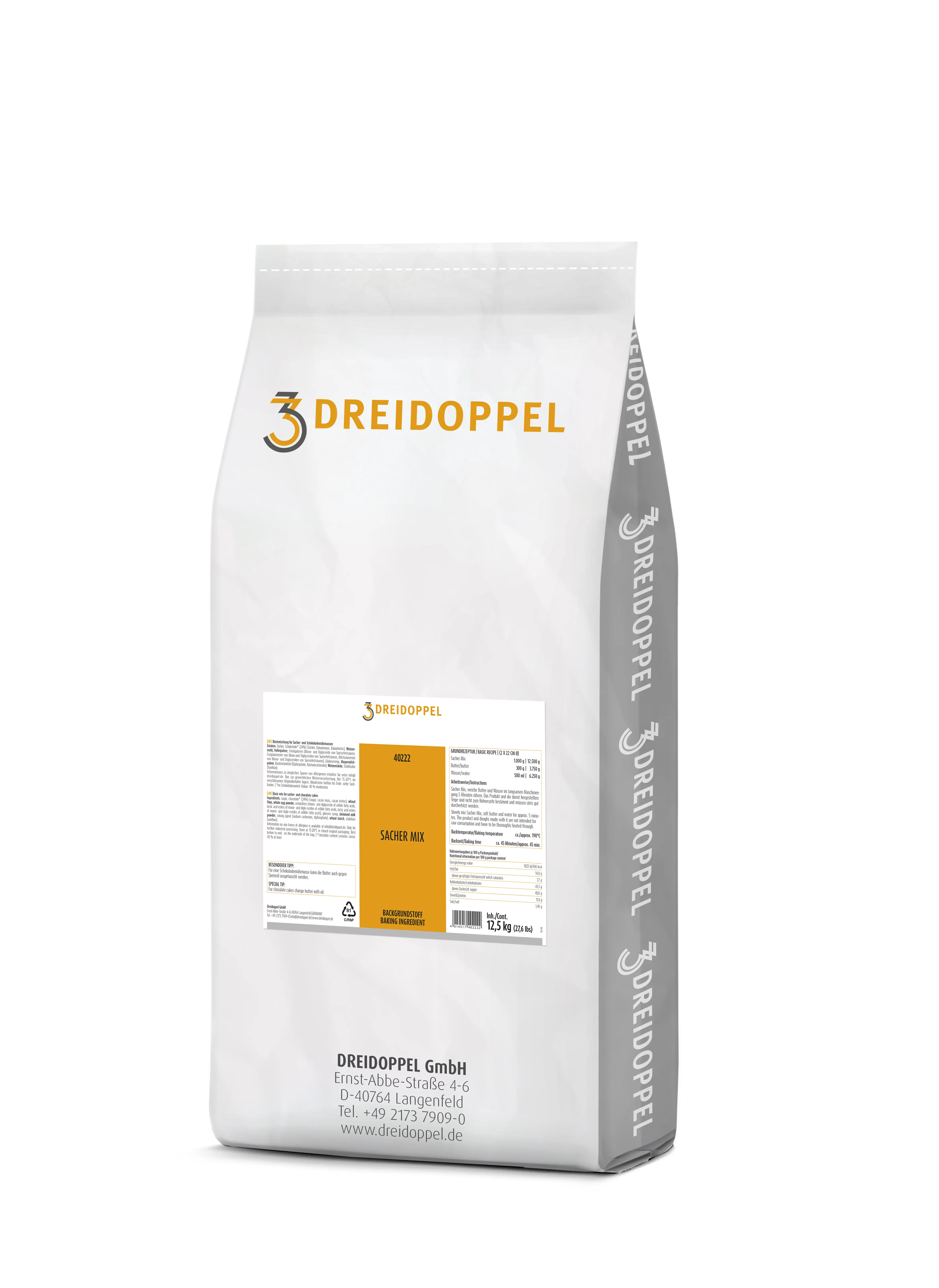 Dreidoppel Backgrund Sacher Mix 12,5kg