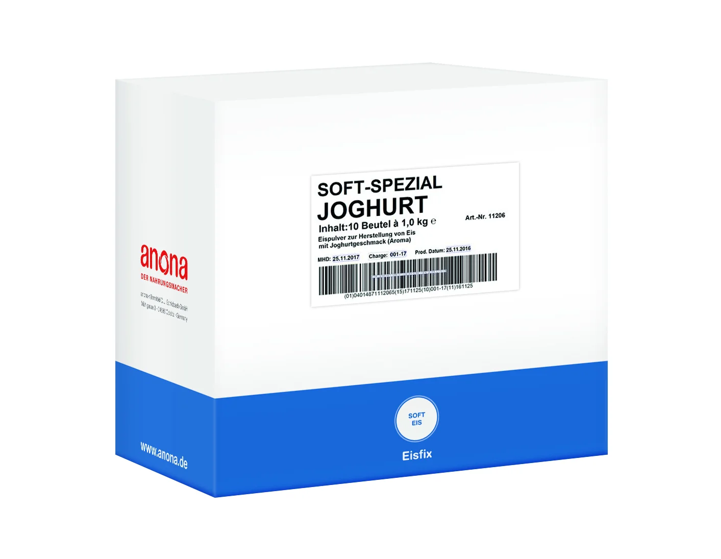 Anona Softeispulver Joghurt Spezial 10x1kg 