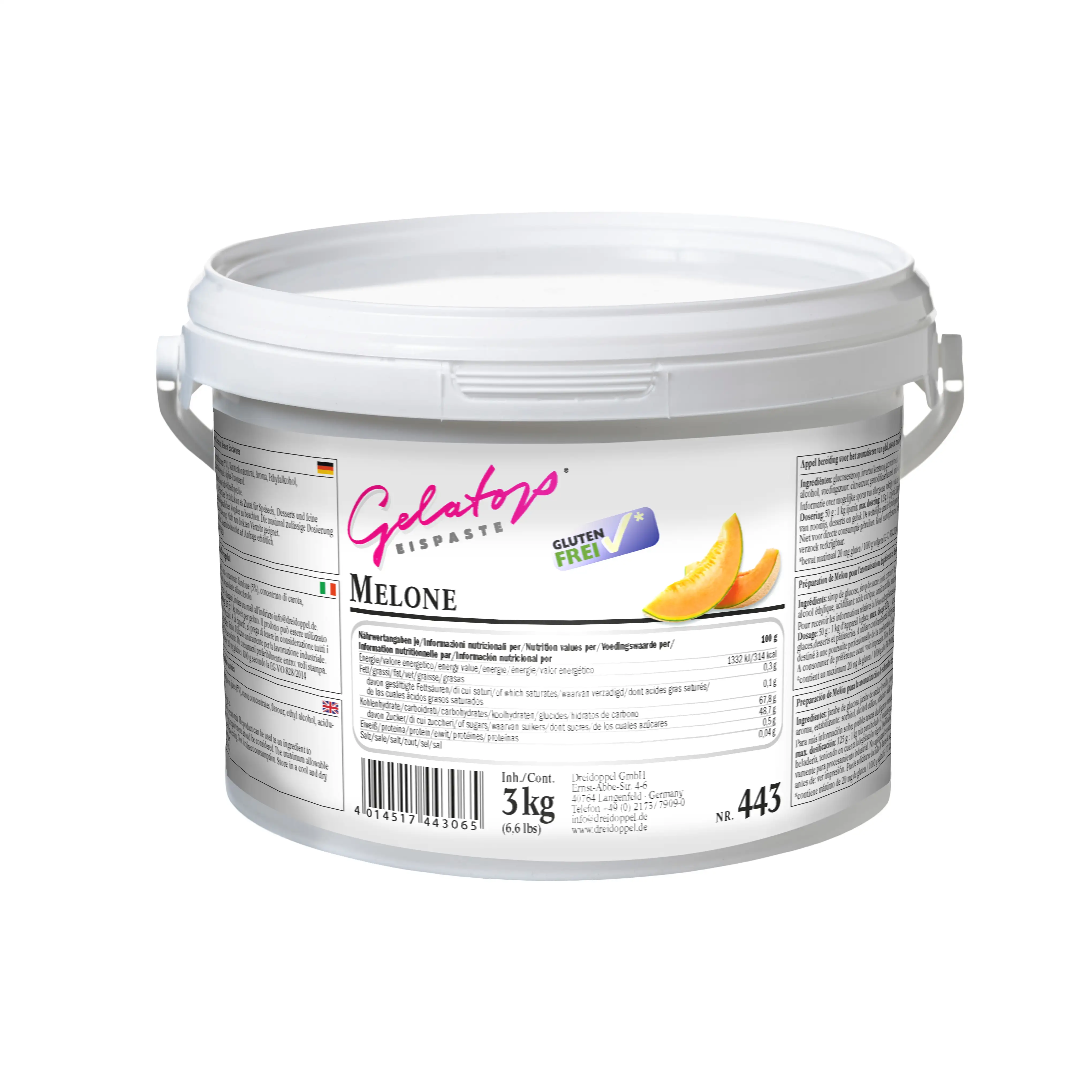 Dreidoppel Fruchtpaste Melone 3kg