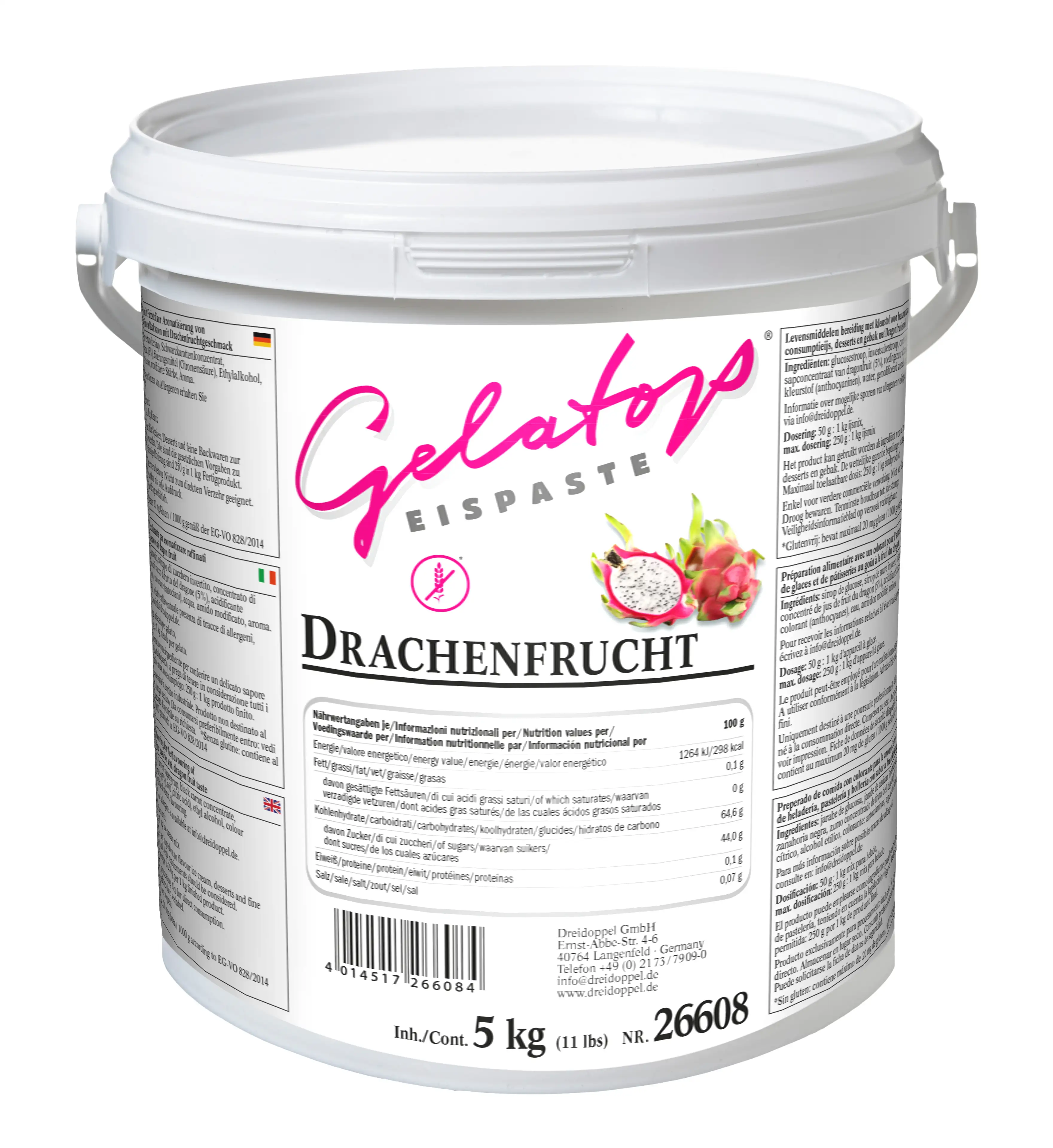 Dreidoppel Fruchtpaste Drachenfrucht 5kg