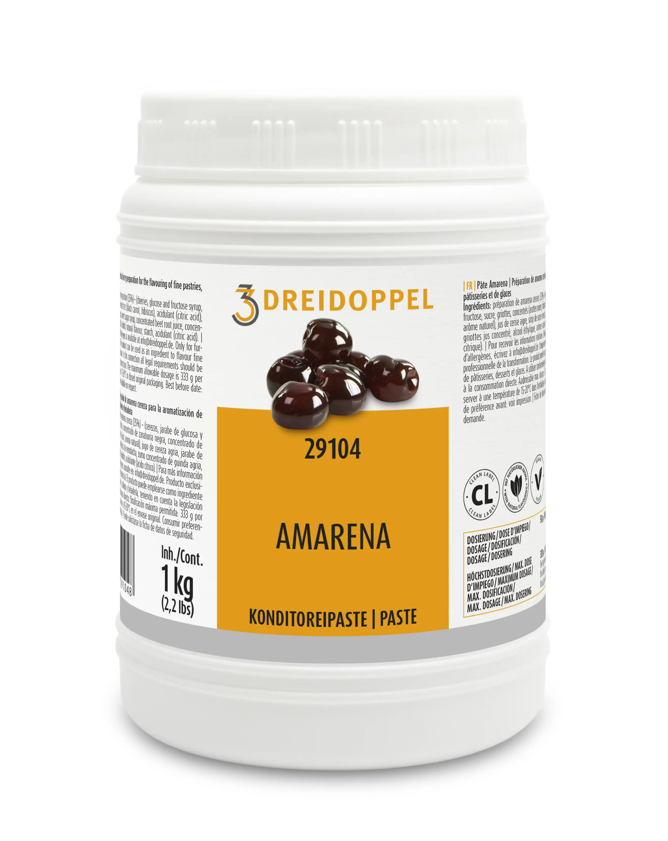 Dreidoppel Konditoreipaste Amarena 1kg