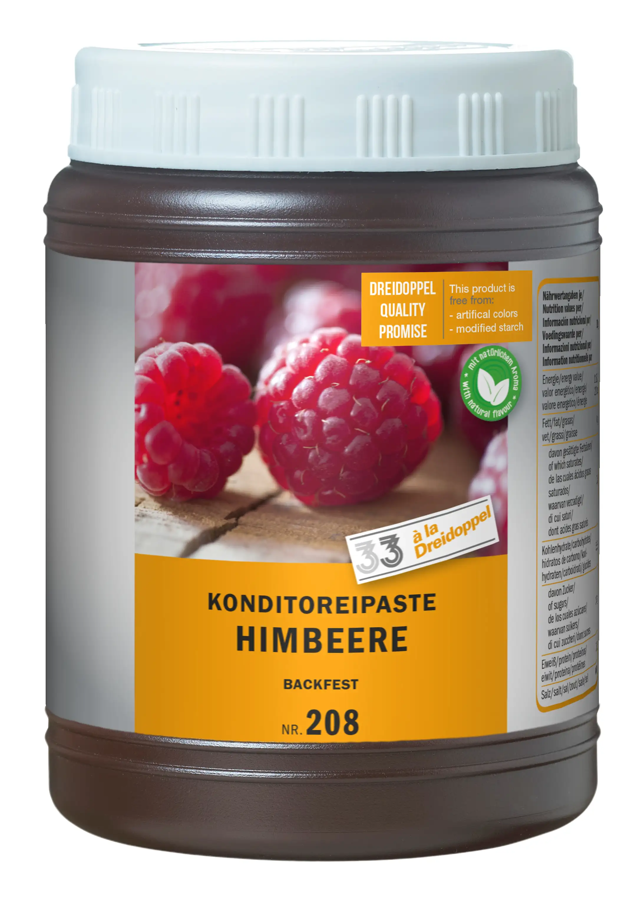 Dreidoppel Konditoreipaste Himbeer 1kg