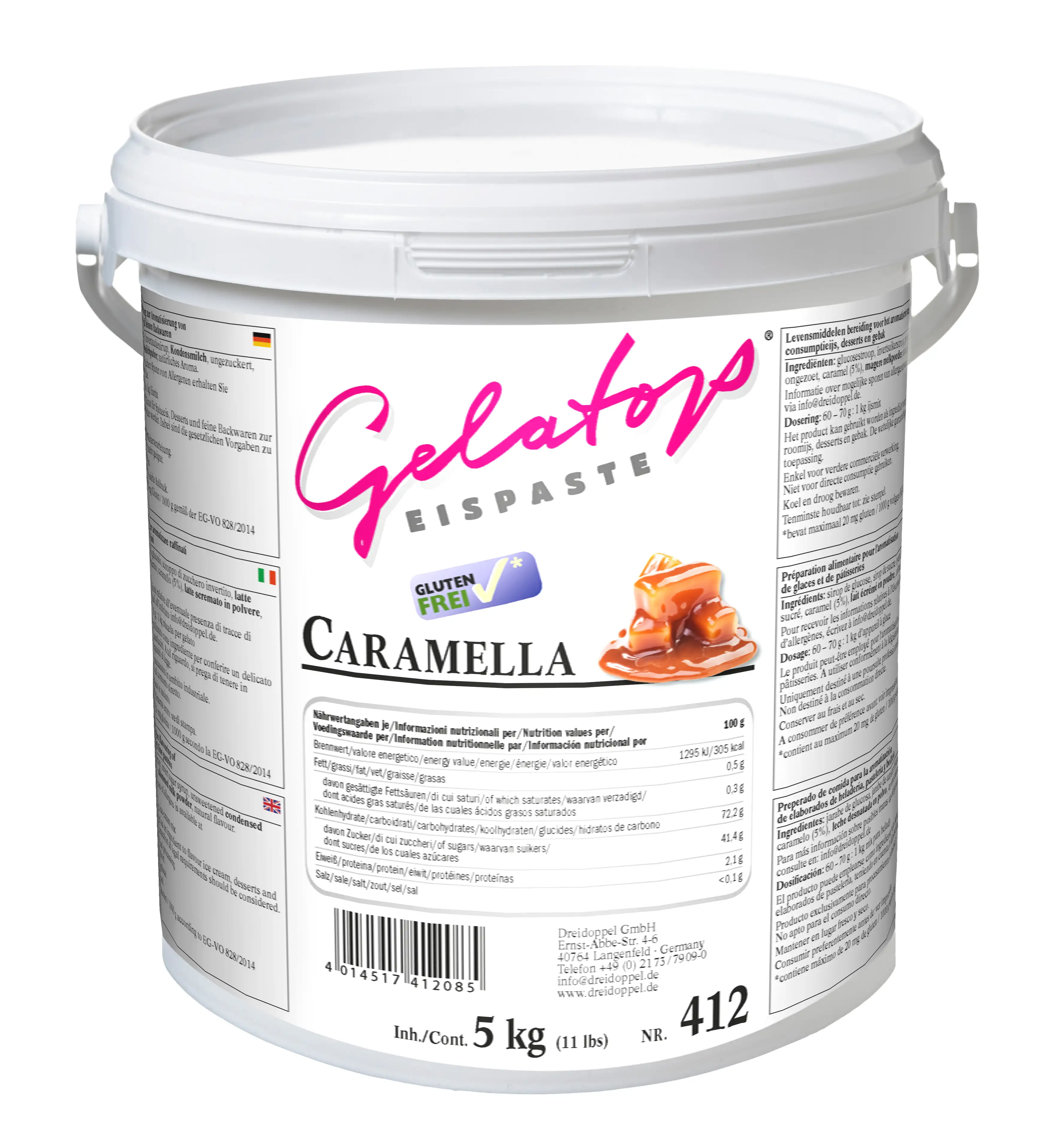 Dreidoppel Eispaste Caramella 5kg