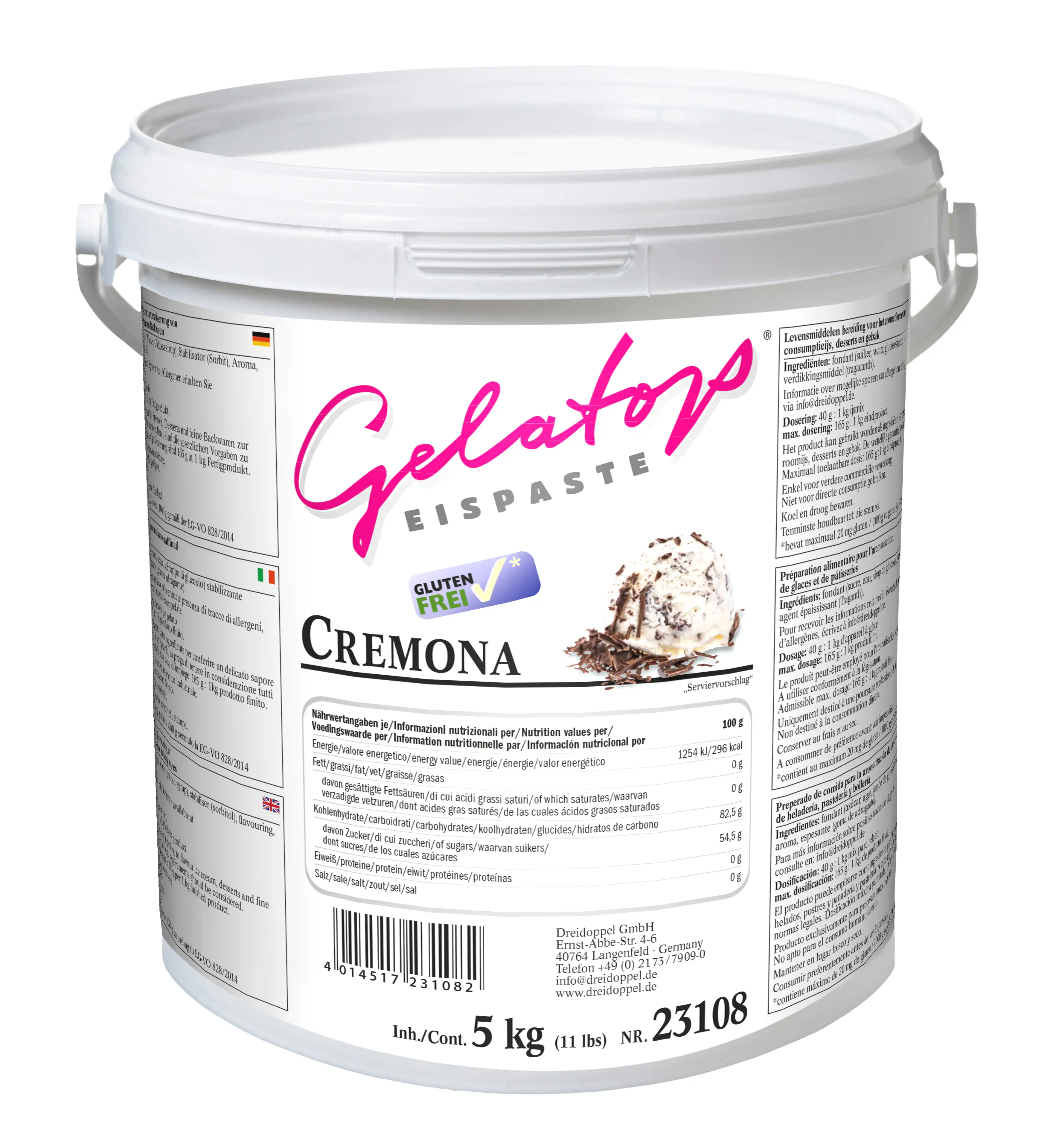 Dreidoppel Eispaste Cremona 5kg